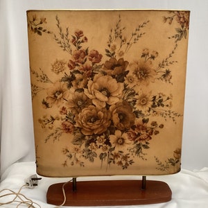 Vintage English Table Lamp, Fireplace Screen, Floor Lamp