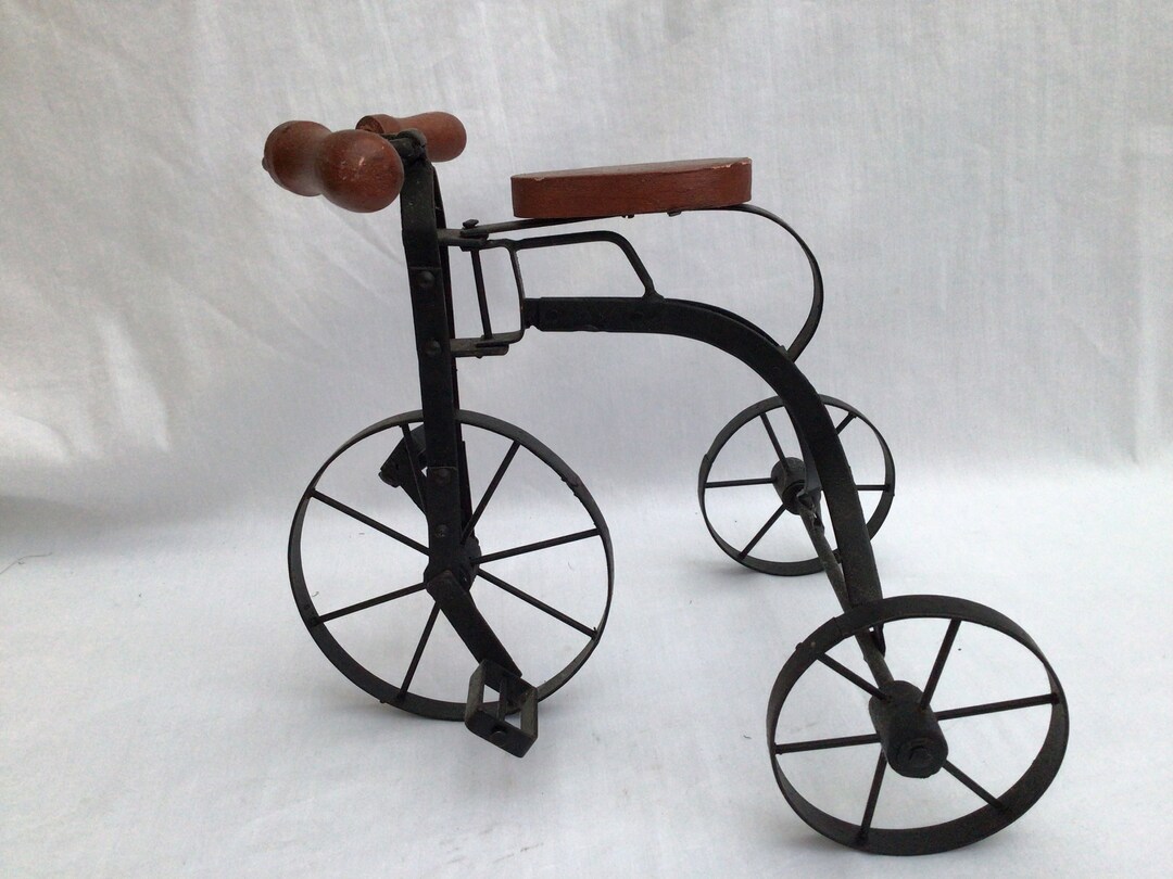 Vintage Toy Tricycle, Display Model Miniature Tricycle, 23cm Height Etsy