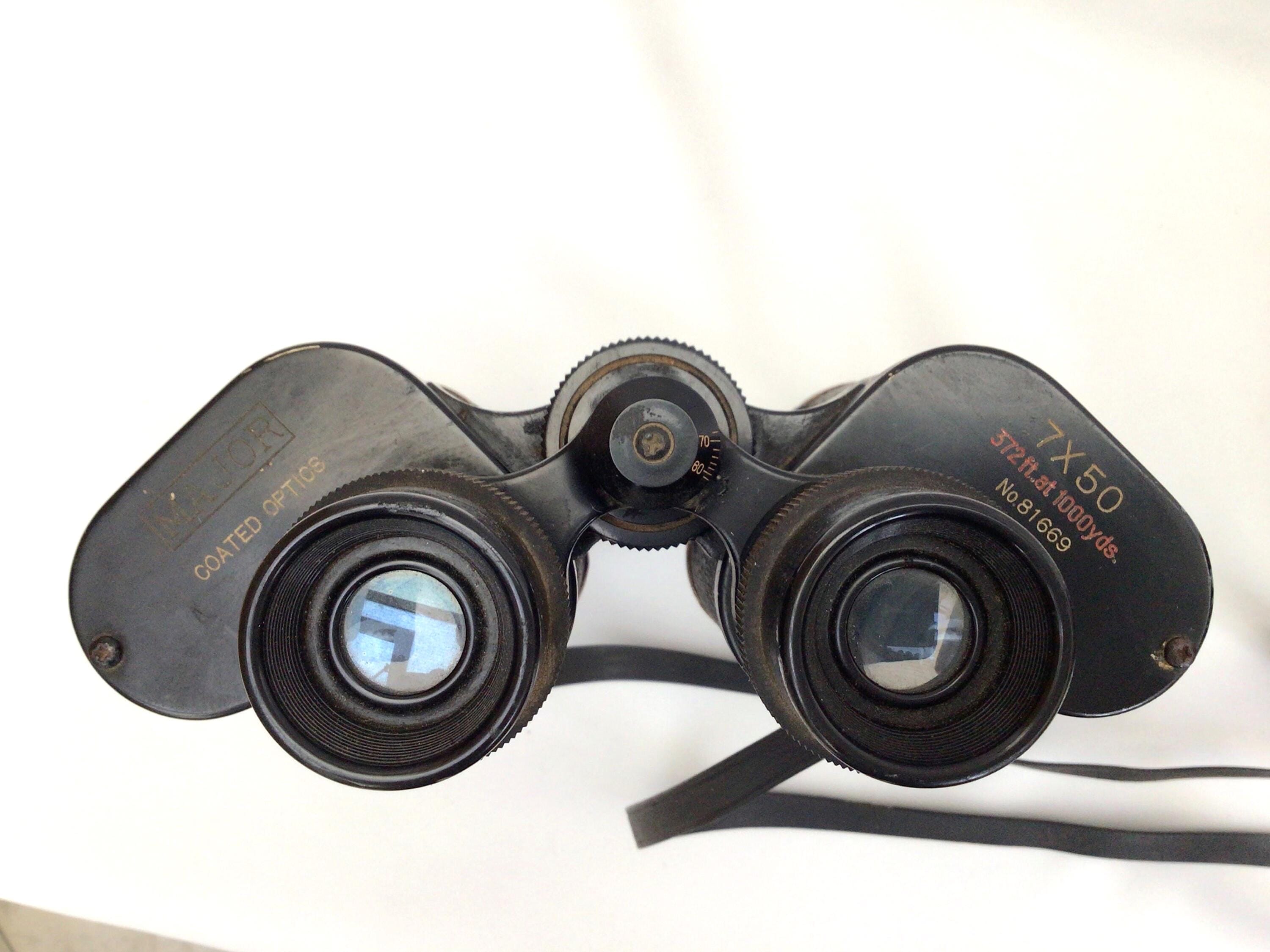 Jumelles vintage Raleigh Coated Optics 7x50 avec étui cuir AK 17521 N° 7007 | eBay