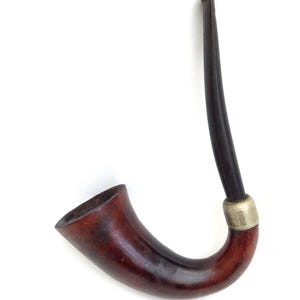 Pipa para fumar tabaco Calabash de Inglaterra vintage