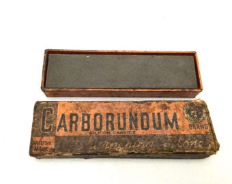 Vintage CARBORUNDUM Sharpening Stone