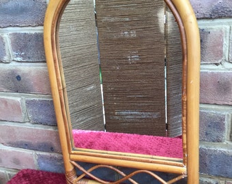 Vintage Bamboo Wall Mirror