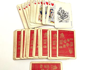 1920/30s Antique Vintage Playing Cards.  Poker Cards