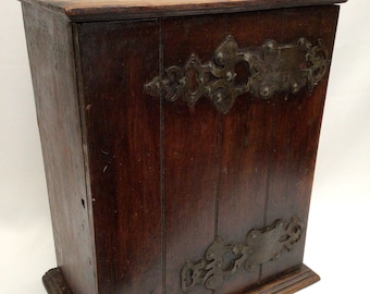 Featured Antique Tabletop Wood Cabinet