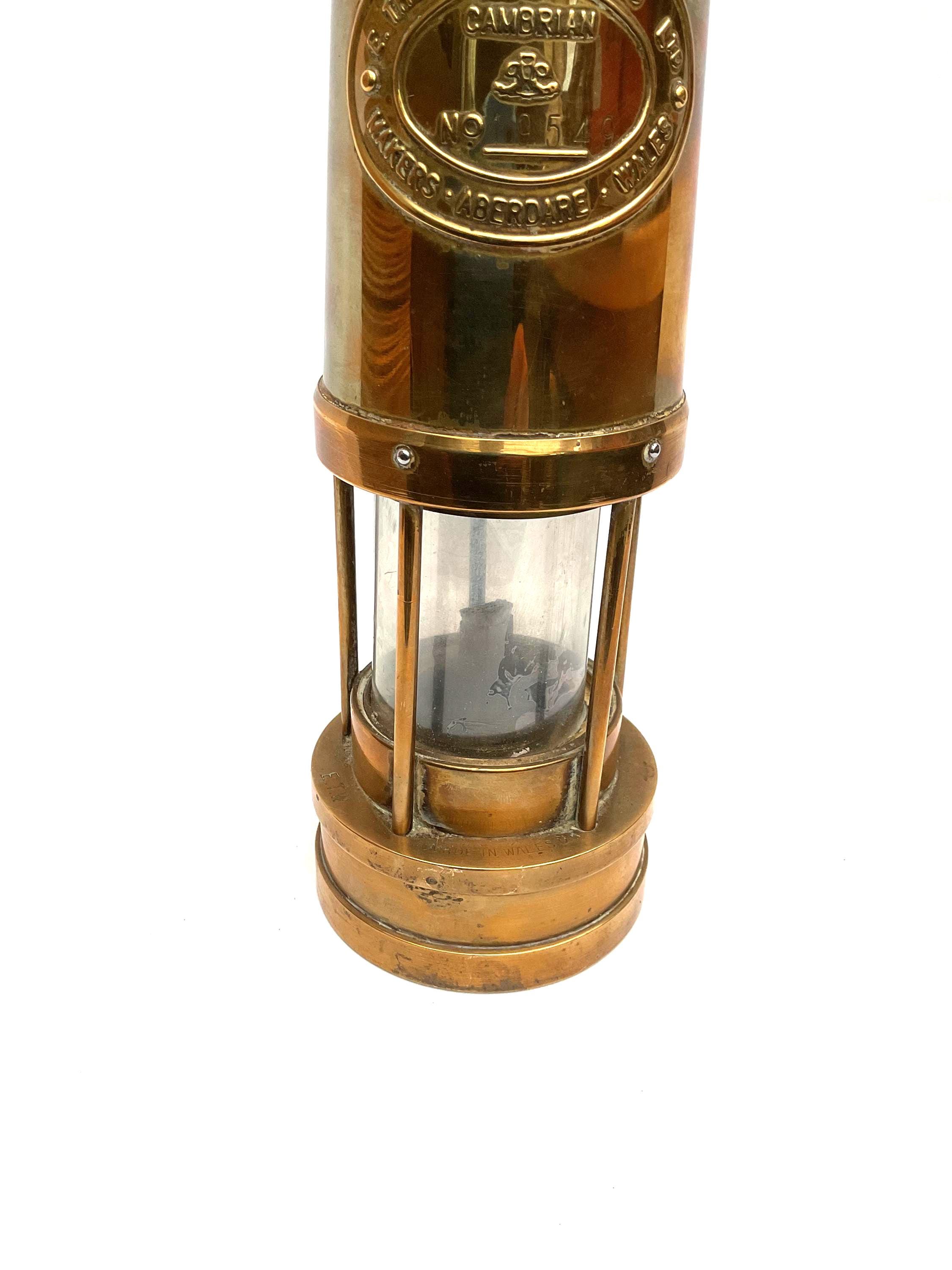 Antique Vintage Miner's Oil Lamp, E Thomas & Williams Ltd No