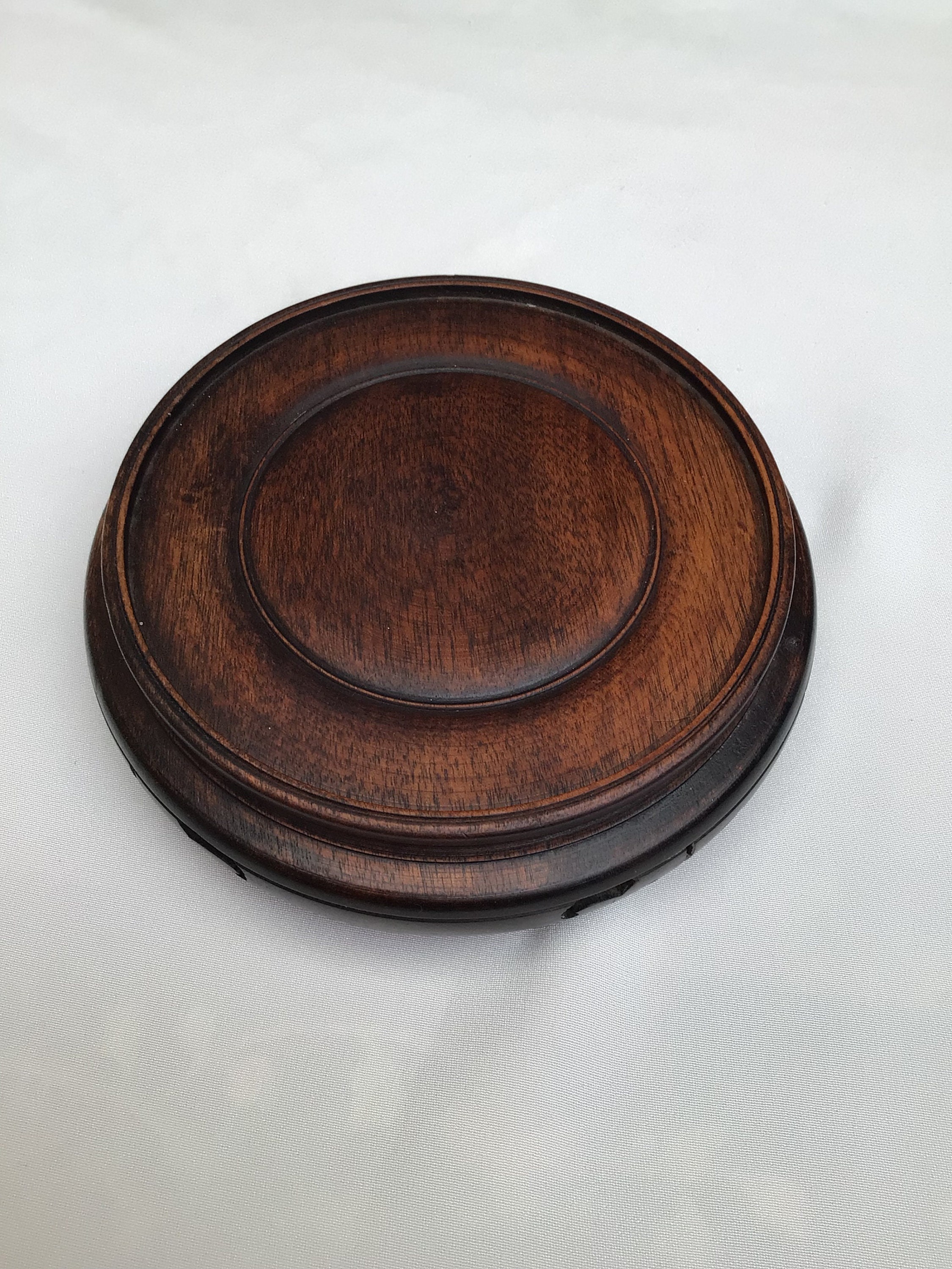 Antique Chinese Wood Base Stand Etsy