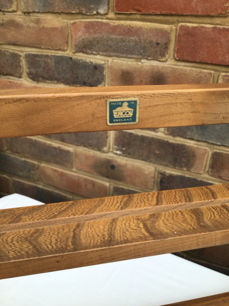 Large Vintage ERCOL Wall Shelf Oak Plate Rack Etsy