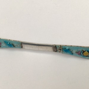 Antique Chinese Enamel Silver/Silver Plated Hairpin