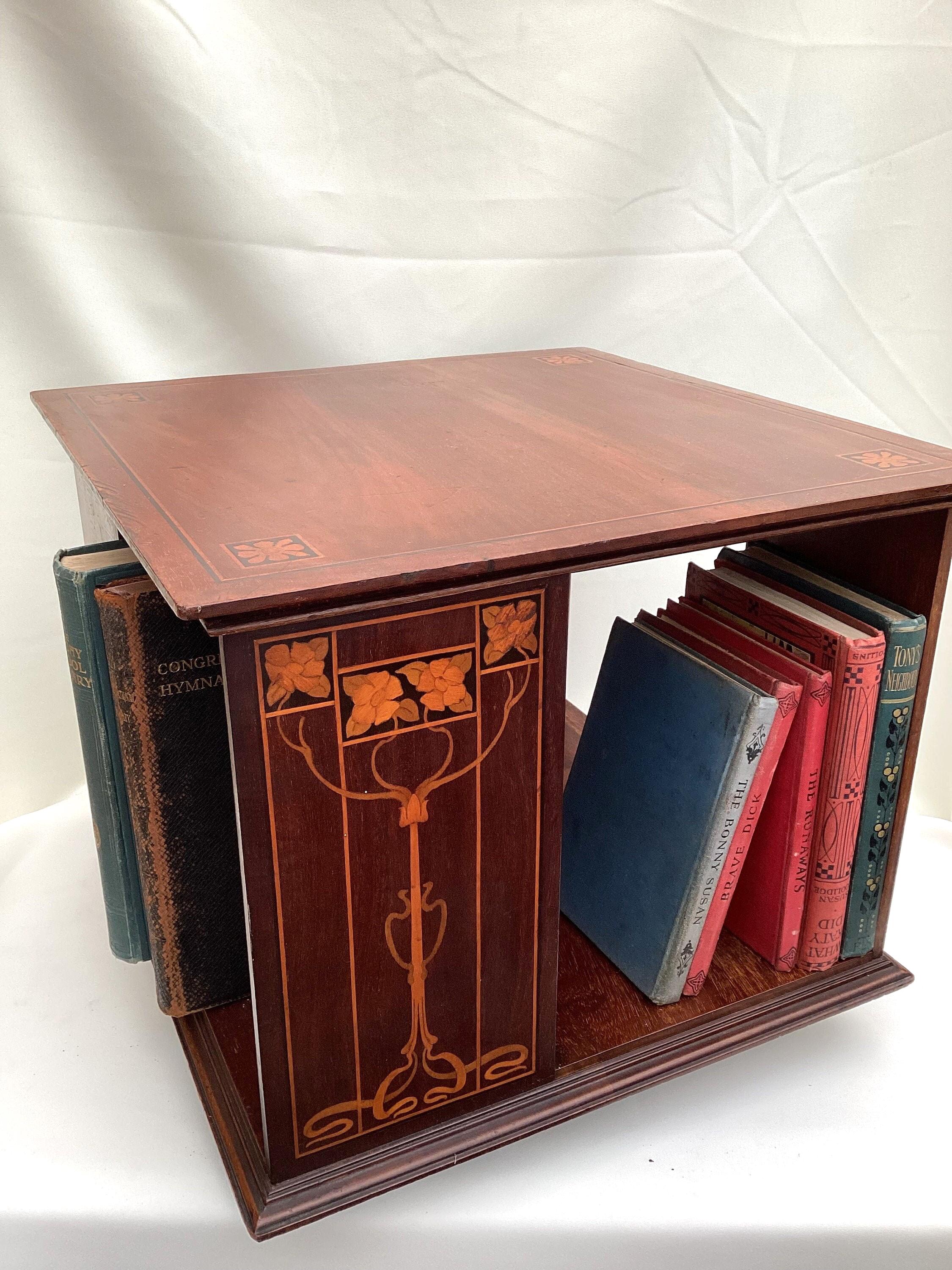 Antique Revolving Bookcase - Etsy