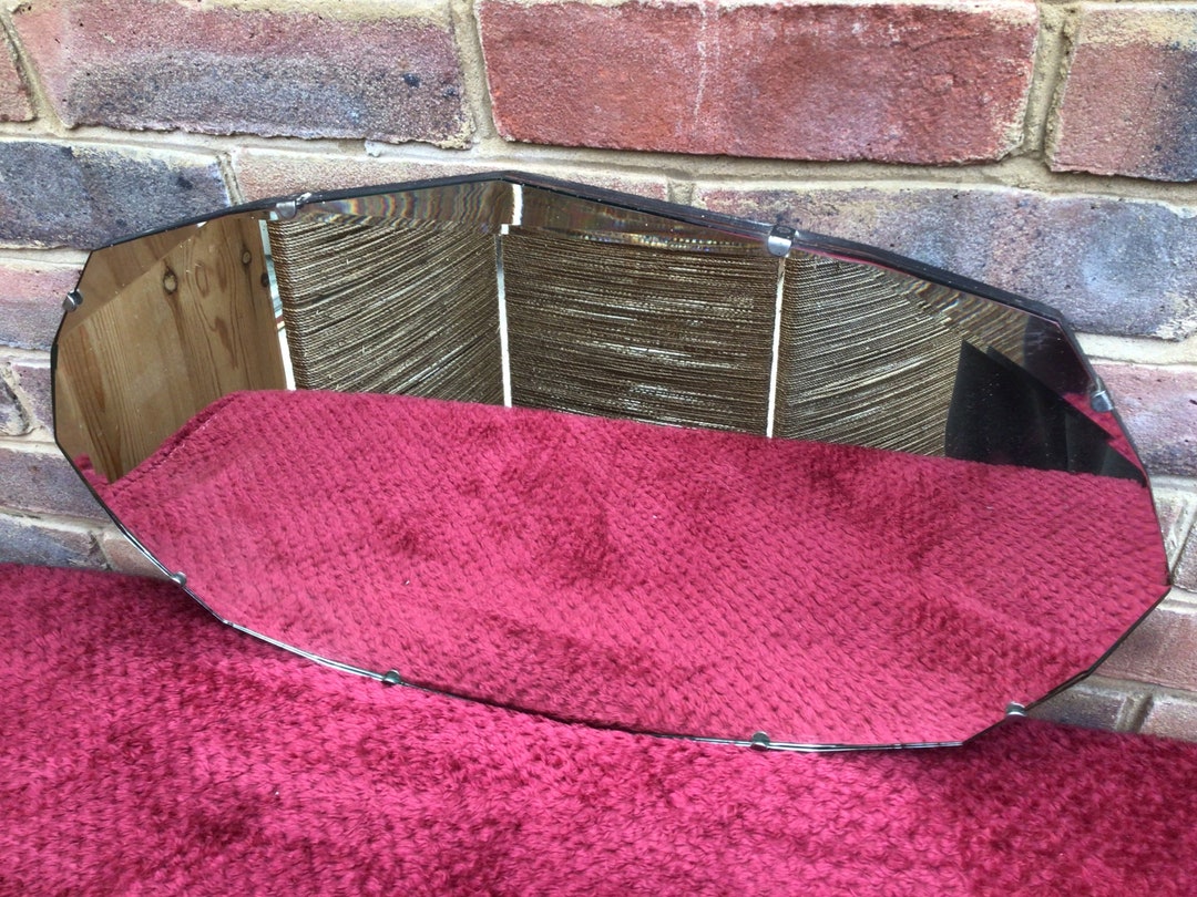 Vintage Bevelled Mirror, Early-midcentury Mirror - Etsy