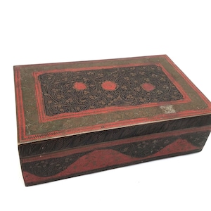 Antique Germany ArtDeco Brass Trinket/Jewellery Box, ArtDeco Metal Small Box