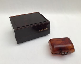 Two 1970s Vintage Watch, Jewellery Box. Two Plastic Watch Jewellery Boxes