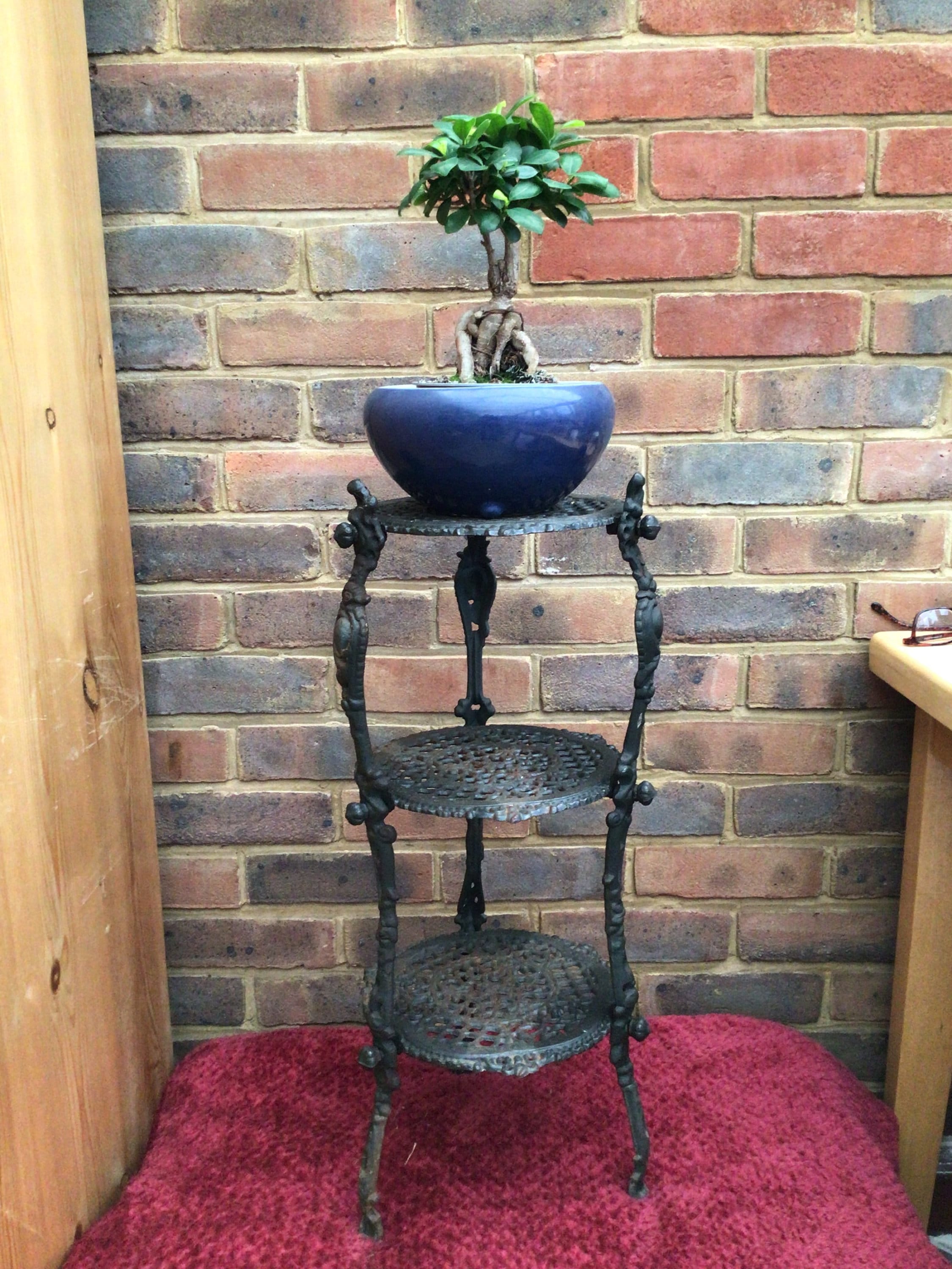 Vintage Cast Iron Plant Stand Furniture