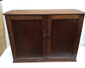 Antique Oak Free Standing Table Cabinet 56cm width