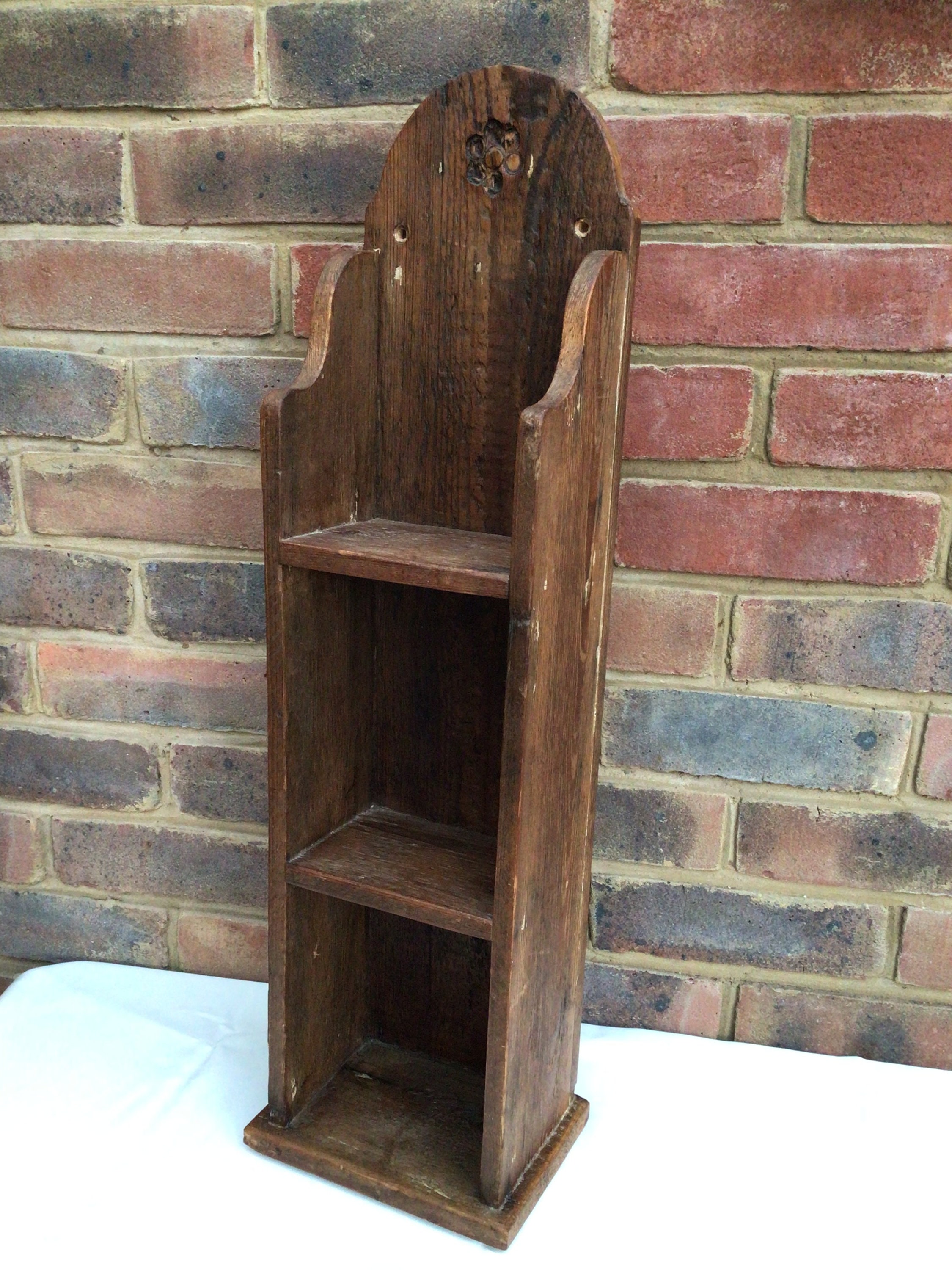 17th Century Rustic Pine Wall Shelf Table Shelf Display Etsy