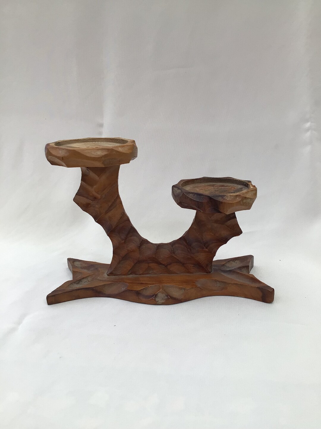 Carved Wood Ornament Vase Display Stand Etsy