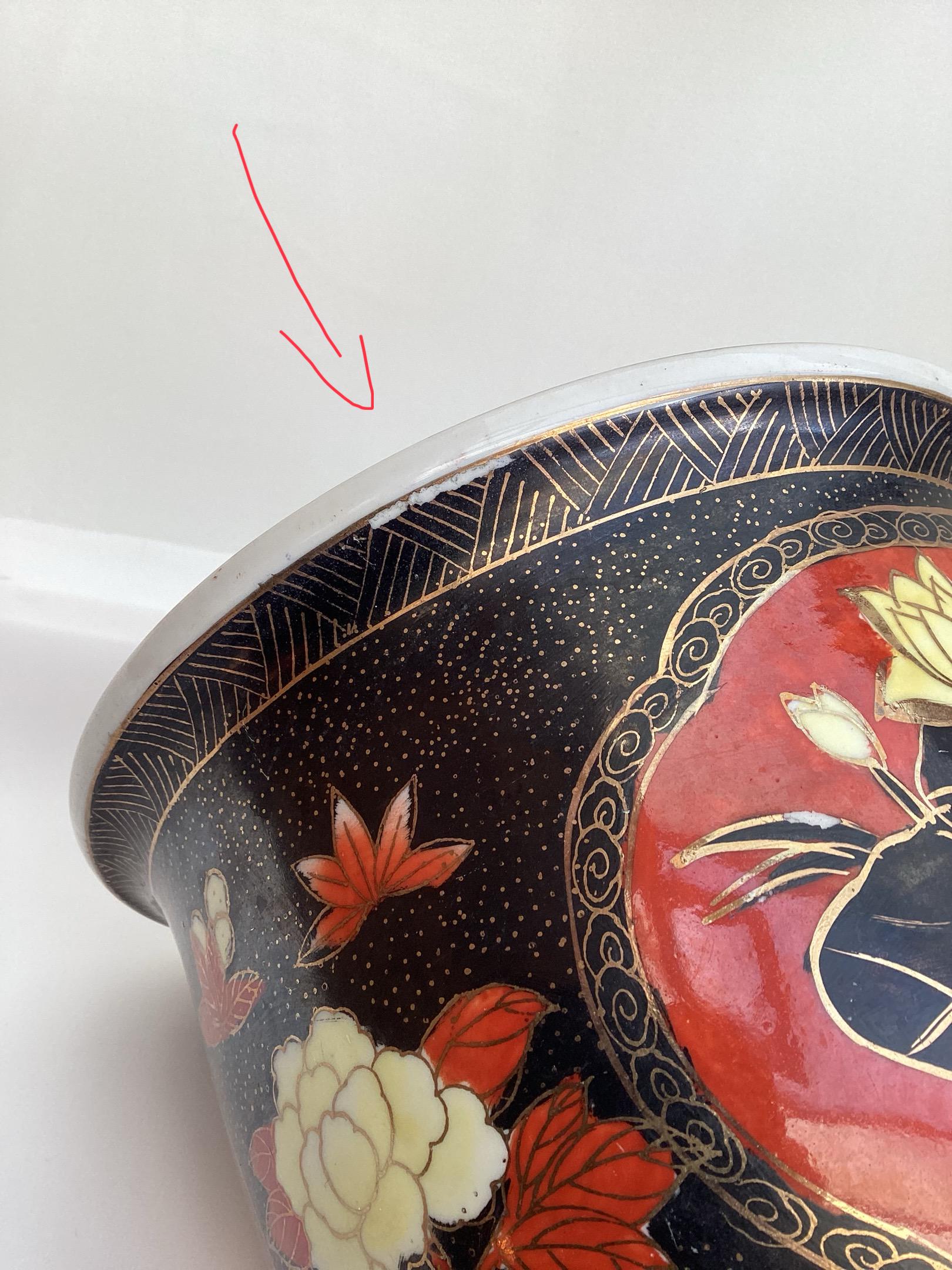 中国製ハンドメイドの手描き植木鉢。直径20cm - Etsy 日本