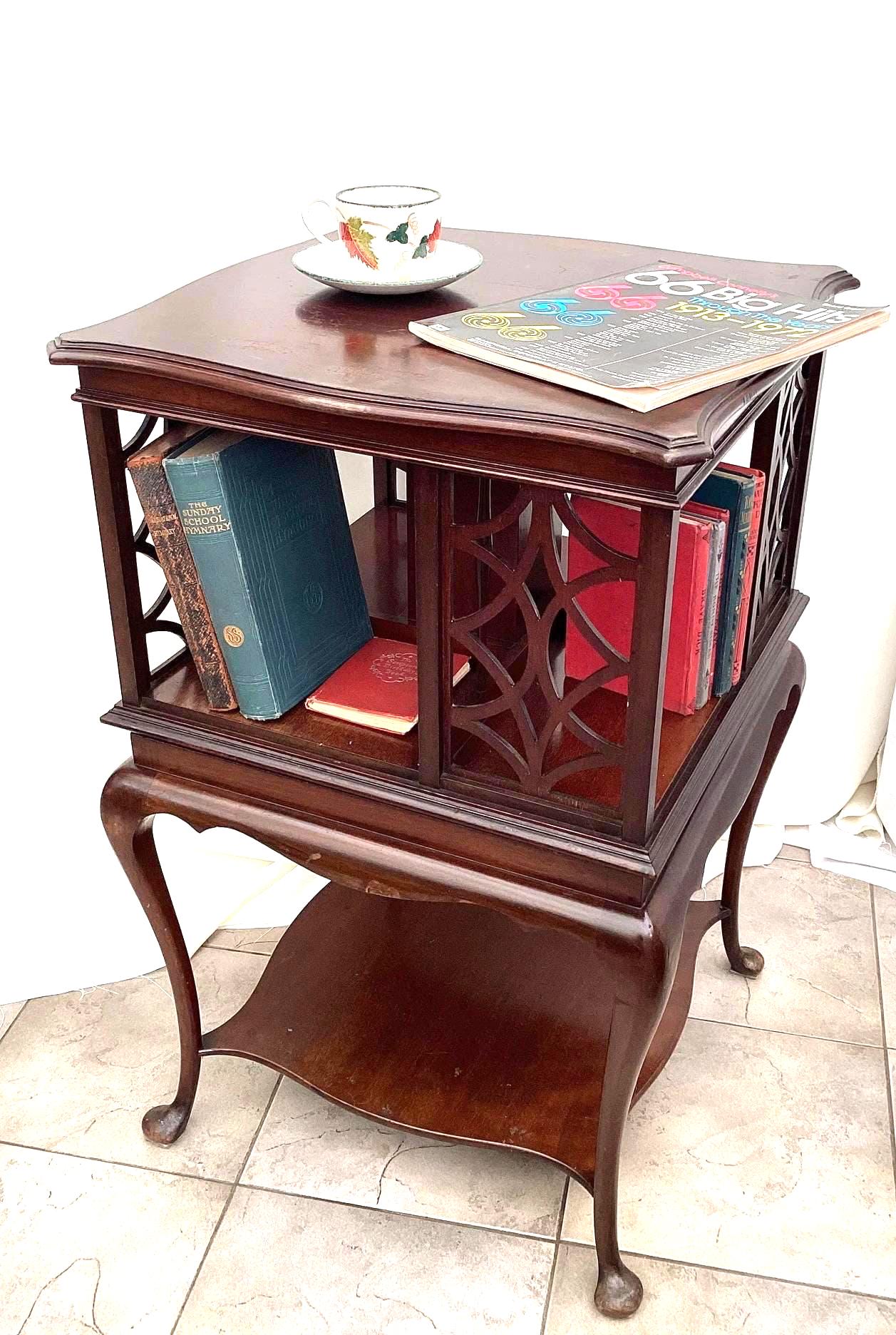 Antique Revolving Bookcase - Etsy