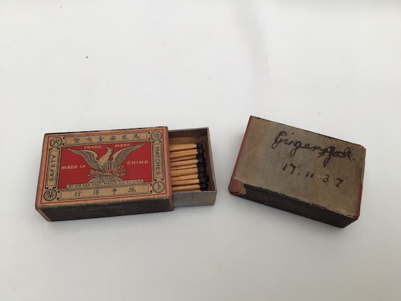 Two Very Rare 1930s Antique Chinese Matches With Sticks - Etsy