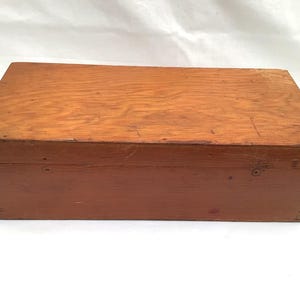 Vintage Wood Box, Storage Box