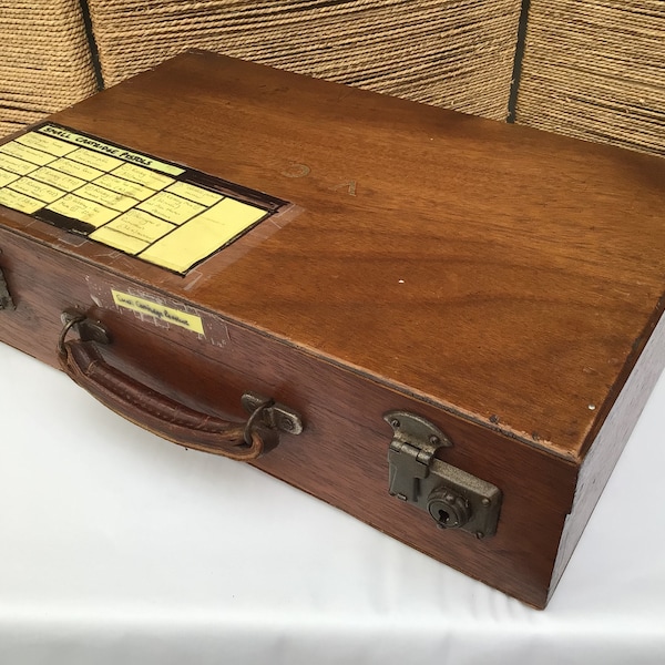 Wooden Briefcase Etsy