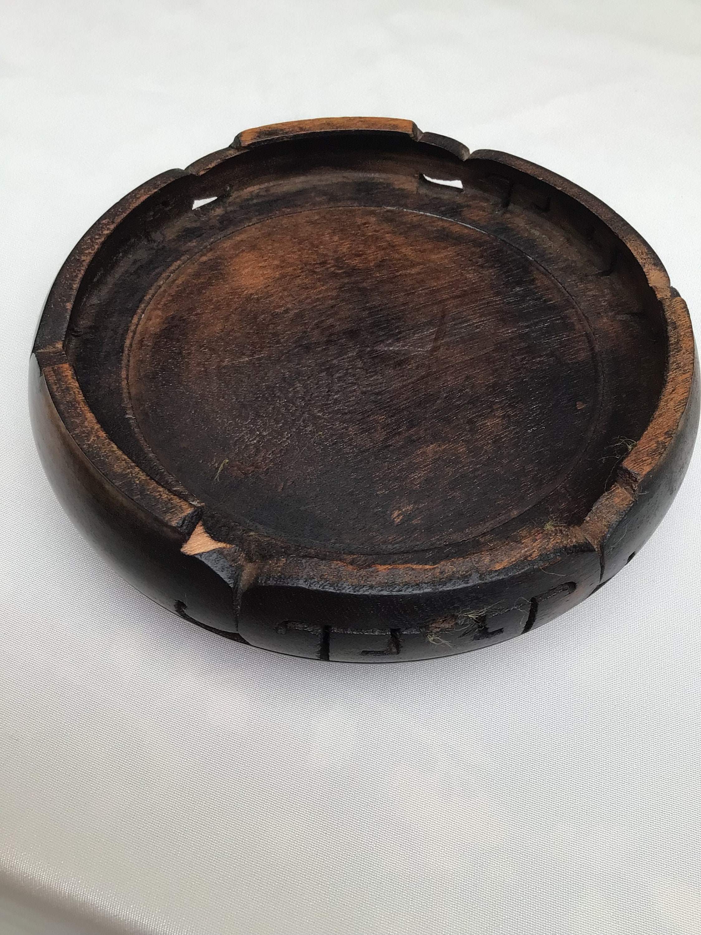 Antique Chinese Wood Base Stand Etsy