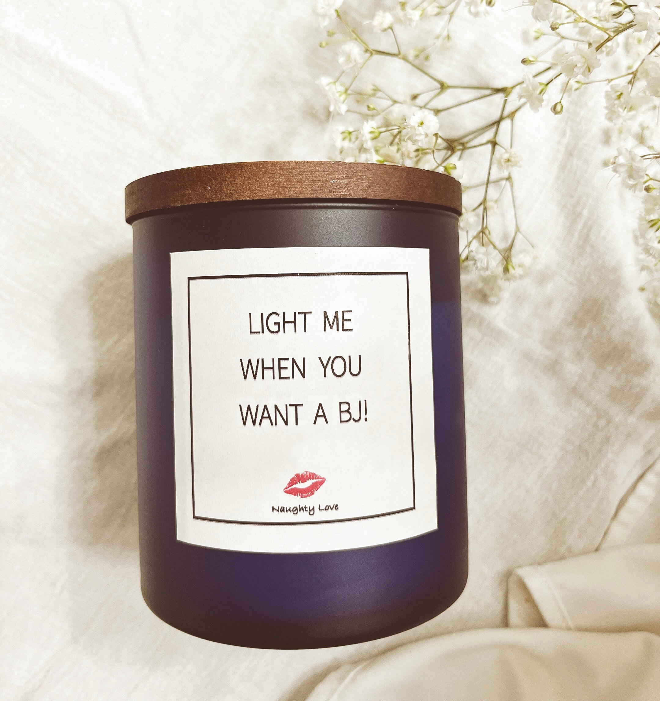 When This Candle is Lit Give Me That Dick Sticker Label Etsy