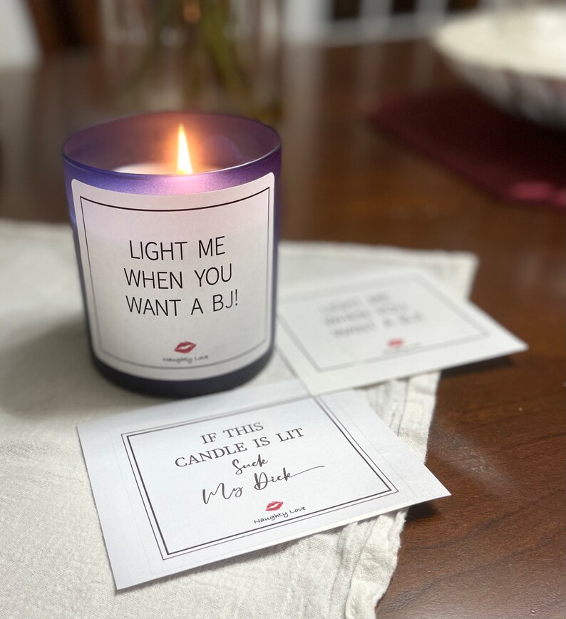 Funny Candle Sticker Light ME When You Want a BJ Sticker Etsy
