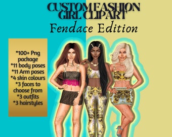 Fashion Girl Clipart, custom fashion girl Clipart, custom girl Clipart, fashion Clipart, fashion illustration,clothing Clipart,girl Clipart
