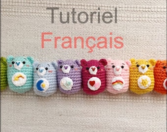 Tutoriales de la serie Ositos Cariñositos de crochet (juego de 8 piezas)