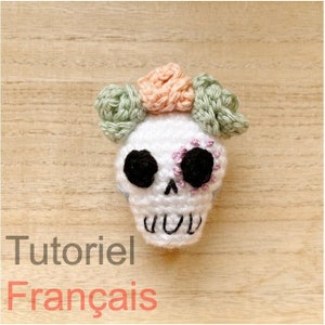 French - Calavera crochet tutorial, mexican skull