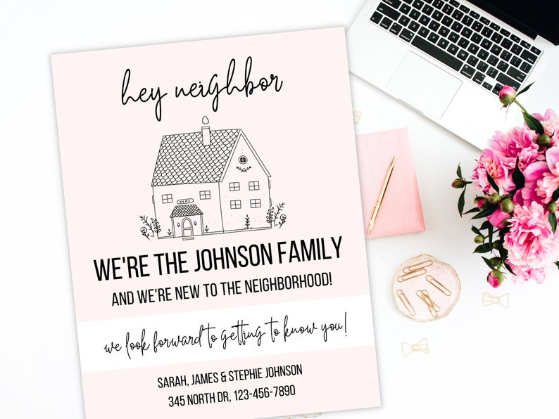 Neighbor Introduction Letter Template Hello Neighbor Contact Etsy Neighbor Introduction Letter Template Hello Neighbor Contact Etsy