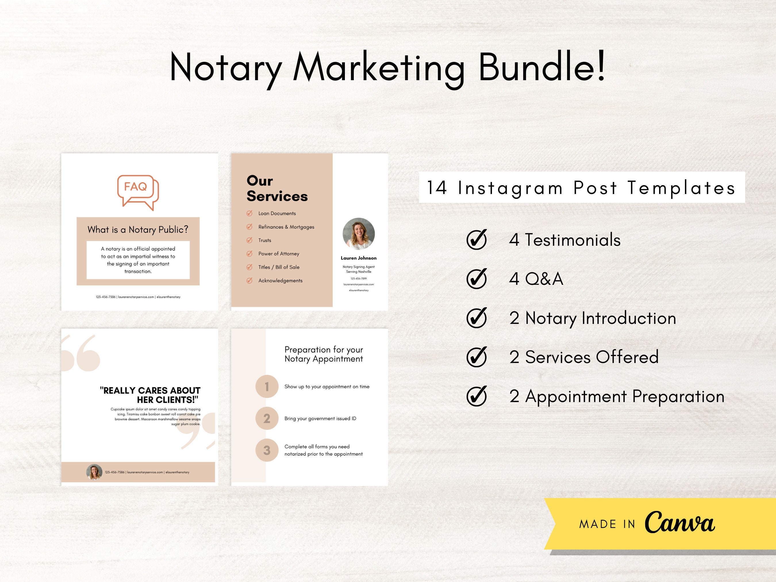 Notary Loan Signing Agent Branding Starter Kit Notary Etsy