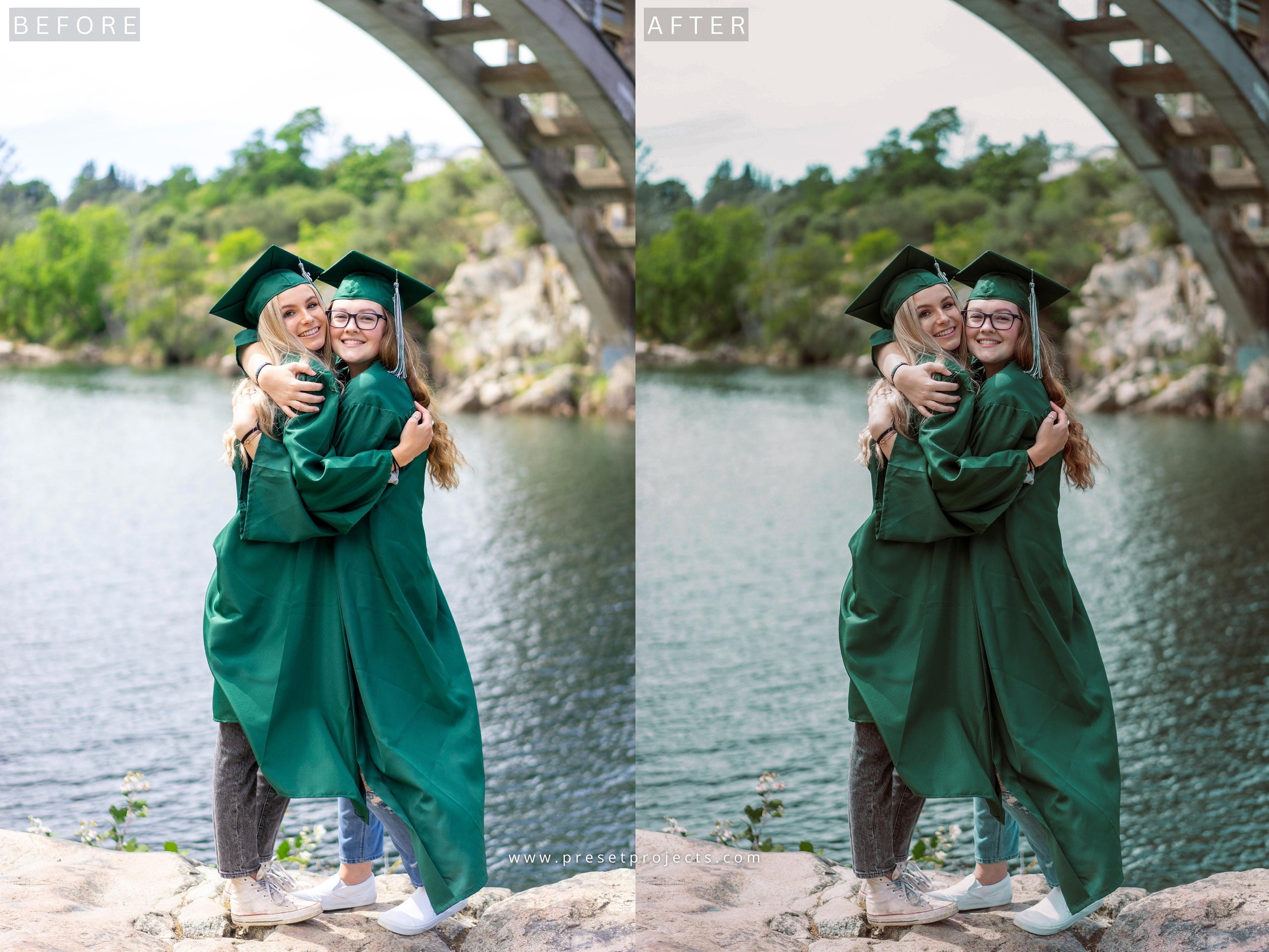 15 Graduation Lightroom Mobile & Desktop Presets, Senior Year Preset