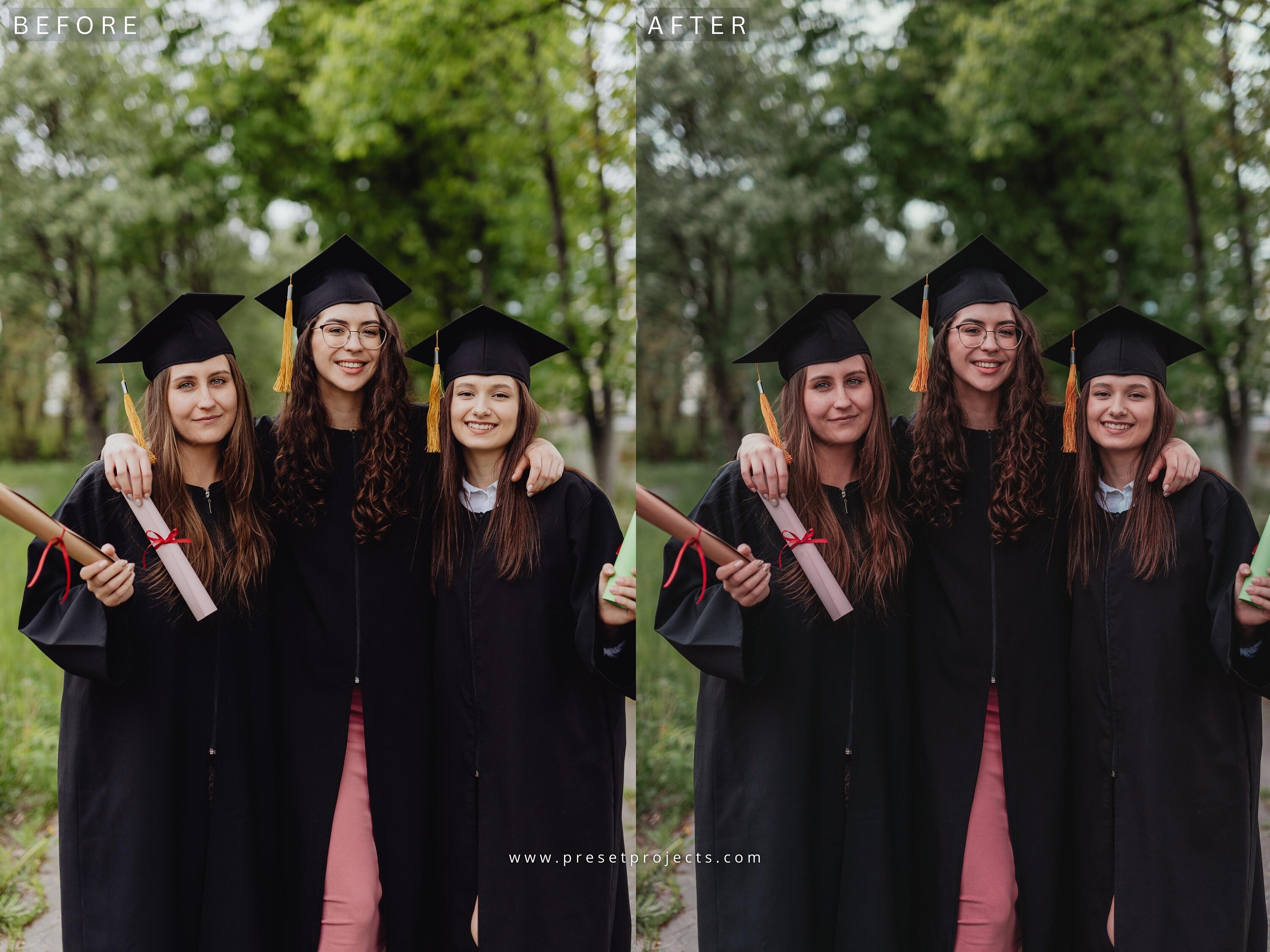 15 Graduation Lightroom Mobile & Desktop Presets, Senior Year Preset
