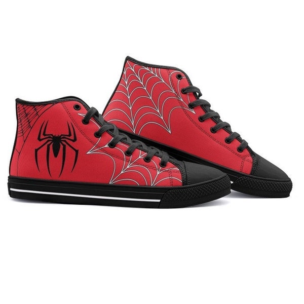 Spider High-tops | Adults Shoes | Spiderman inspired Sneakers
