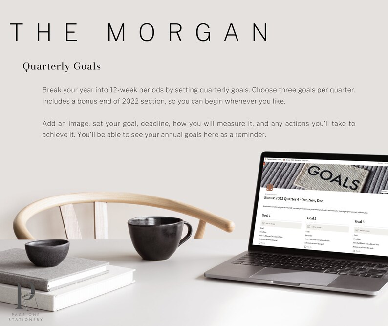 Notion Goal Setting Template 2023 // Quarterly Goal Setting Etsy