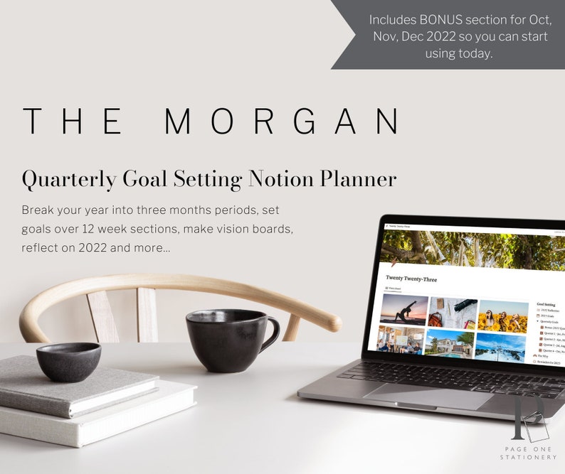 Notion Goal Setting Template 2023 // Quarterly Goal Setting Etsy