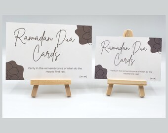 Ramadan Daily Dua Cards with Stand | Ramadan Decor | Ramadan Decorations | Ramadan Gift Set - Eid Gift - Islamic Gift Box