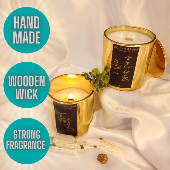 8oz Gold Vessel Candle Luxury Candle Vessels Scented Candle Etsy