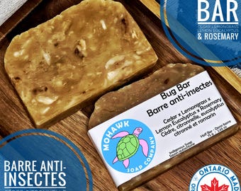 Bug Bar Soap | Cedar Lemongrass Lemon-Eucalyptus Rosemary