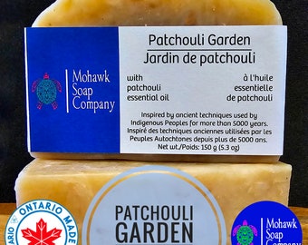 Patchouli Garden | Vegan | Indigenous Made | Hair and Body Soap | Waste Free | Mohawk Soap Company