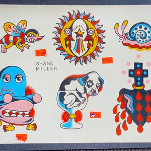 Original 12 x 16 Tattoo Flash Board