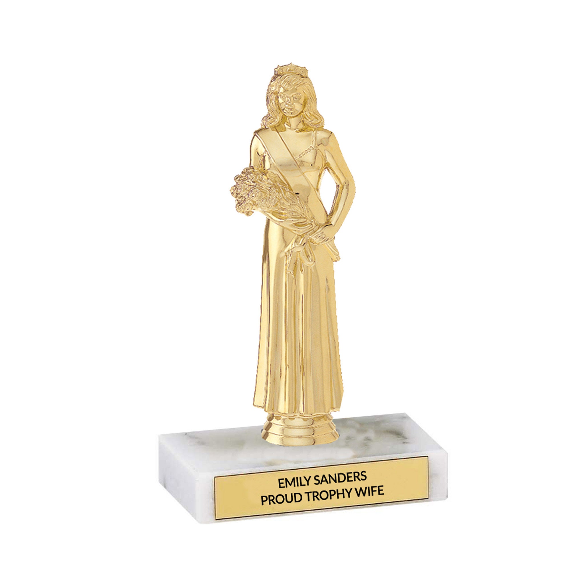 Personalized Valentine's Day Trophy: Engraved Award for Wife or