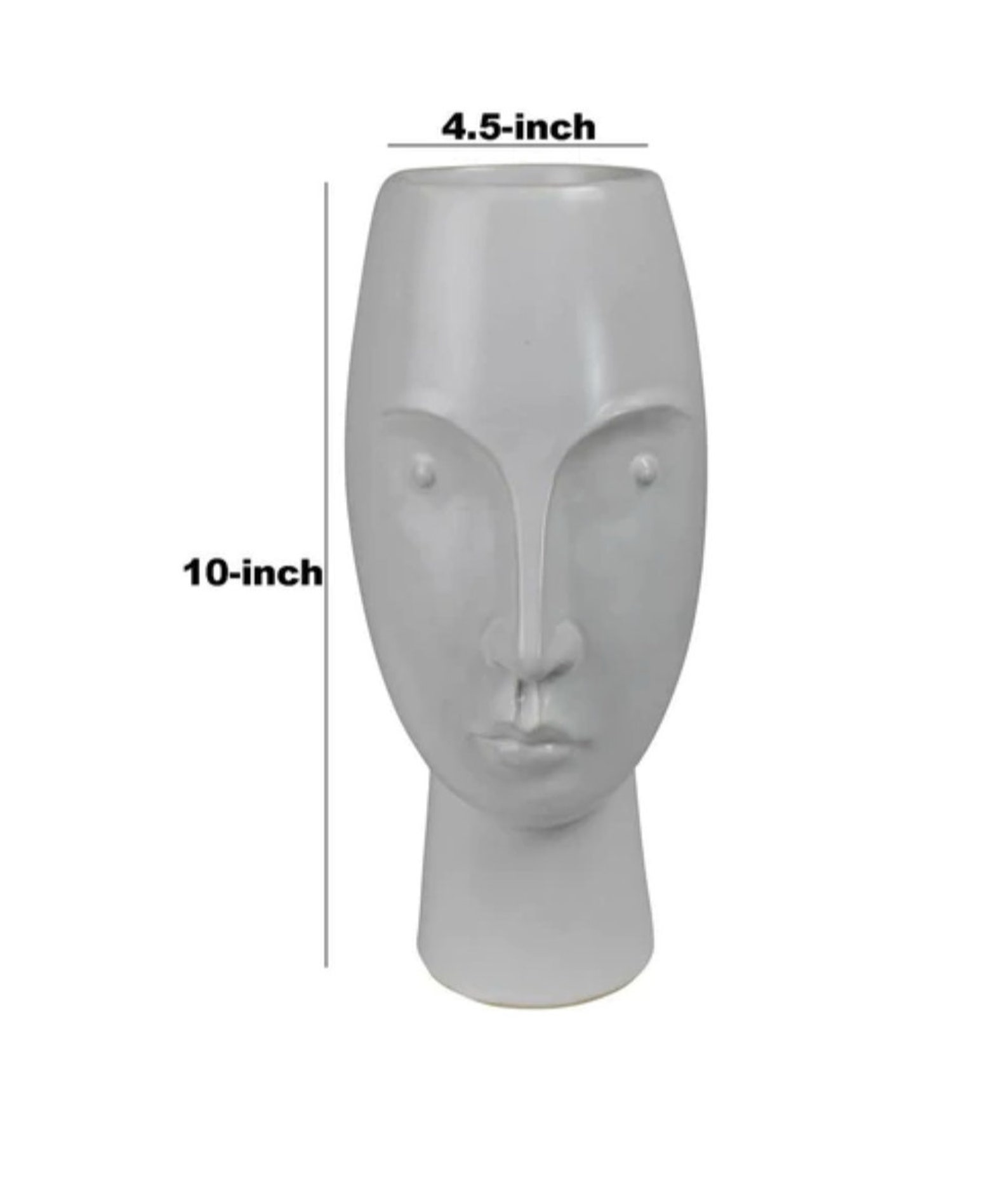 Ceramic Face Vase With Round Top Perfect Housewarming Gift Etsy