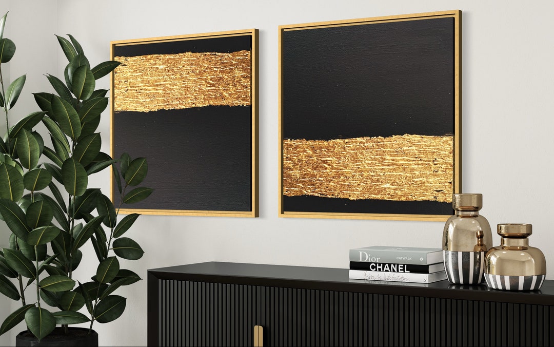 Add Instant Charm To Any Wall With Gold Leaf Paint