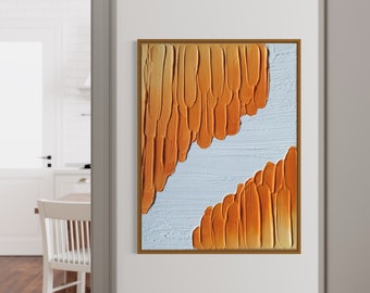 Minimalist Ombre Honeycomb Wall decor Art | Plaster Art | Textured Wall Art | Spackle Art | Structure Abstract Original Painting | 3D Art