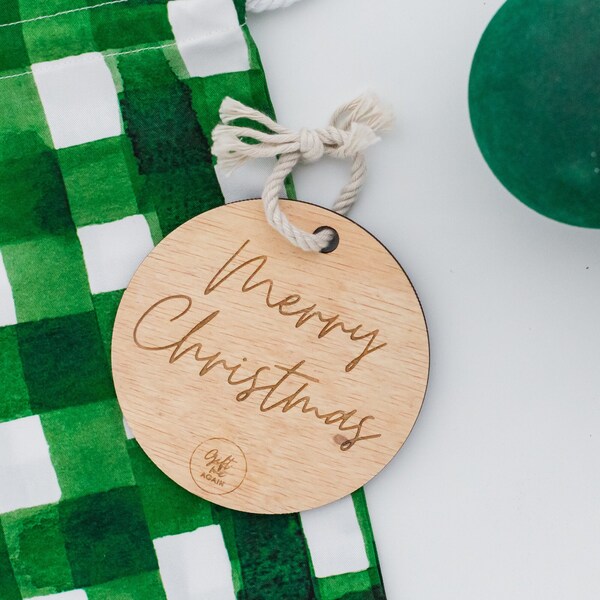 MERRY CHRISTMAS reusable blackboard gift tag | Blackboard tag | Chalkboard gift tag | Gift card