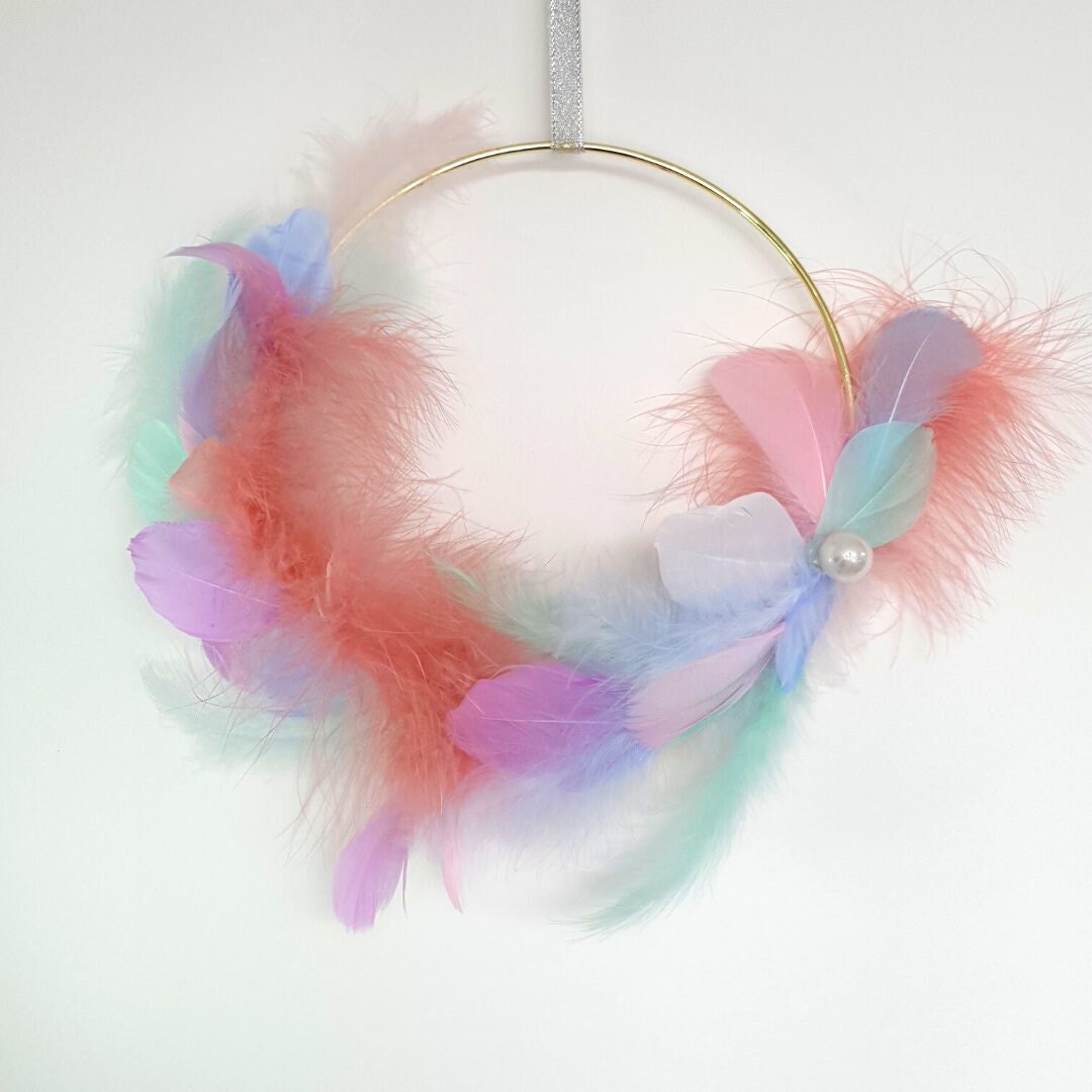 Couronne en Plumes Pastel