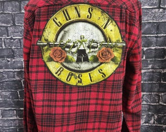 Chaqueta de cuadros de Guns N' Roses, talla pequeña